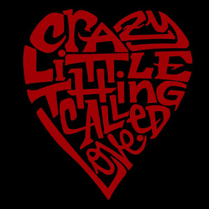 Crazy Little Thing Called Love - Women's Raglan Baseball Word Art T-Shirt