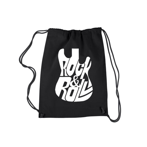 Rock And Roll Guitar - Drawstring Backpack