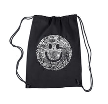 Load image into Gallery viewer, SMILE IN DIFFERENT LANGUAGES - Drawstring Backpack