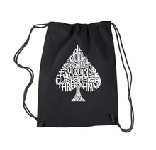 Load image into Gallery viewer, ORDER OF WINNING POKER HANDS - Drawstring Backpack