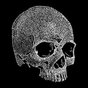 Dead Inside Skull - Small Word Art Tote Bag