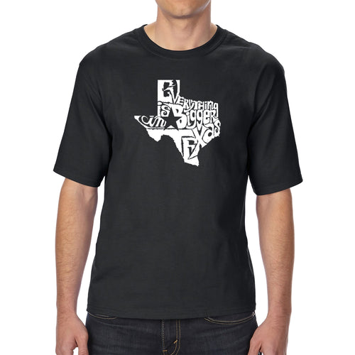 Everything is Bigger in Texas - Men's Tall Word Art T-Shirt