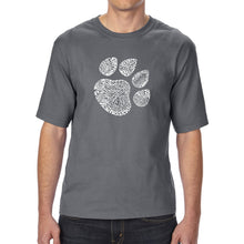 Load image into Gallery viewer, Cat Paw - Men&#39;s Tall Word Art T-Shirt