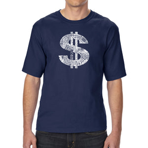Dollar Sign - Men's Tall Word Art T-Shirt