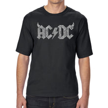 Load image into Gallery viewer, ACDC Classic Horns Logo  - Men&#39;s Tall and Long Word Art T-Shirt