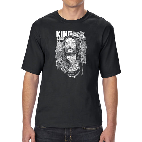 JESUS - Men's Tall Word Art T-Shirt