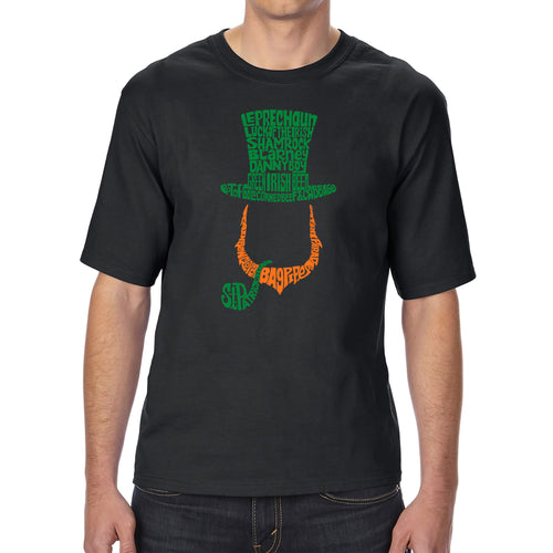 Leprechaun  - Men's Tall and Long Word Art T-Shirt