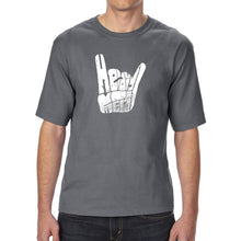 Load image into Gallery viewer, Heavy Metal - Men&#39;s Tall Word Art T-Shirt
