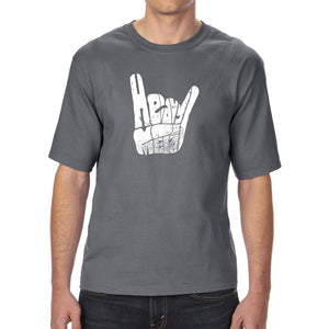 Heavy Metal - Men's Tall Word Art T-Shirt