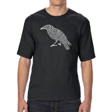 Load image into Gallery viewer, Edgar Allan Poe&#39;s The Raven - Men&#39;s Tall Word Art T-Shirt