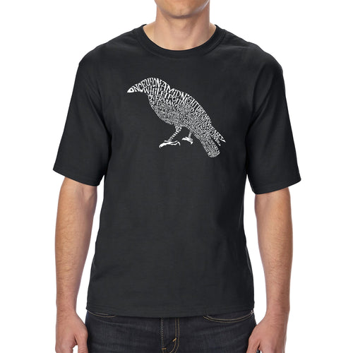 Edgar Allan Poe's The Raven - Men's Tall Word Art T-Shirt