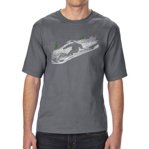 Ski - Men's Tall Word Art T-Shirt