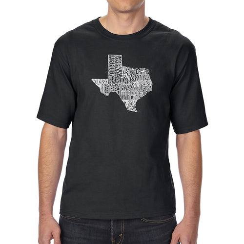 The Great State of Texas - Men's Tall Word Art T-Shirt