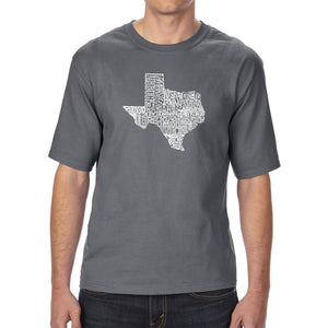 The Great State of Texas - Men's Tall Word Art T-Shirt