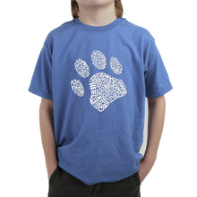 Load image into Gallery viewer, Dog Paw - Boy&#39;s Word Art T-Shirt