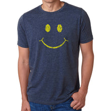 Load image into Gallery viewer, Be Happy Smiley Face  - Men&#39;s Premium Blend Word Art T-Shirt