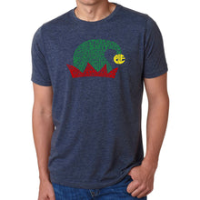 Load image into Gallery viewer, Christmas Elf Hat - Men&#39;s Premium Blend Word Art T-Shirt