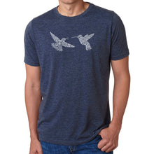 Load image into Gallery viewer, Hummingbirds - Men&#39;s Premium Blend Word Art T-Shirt