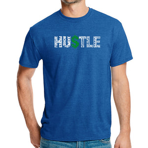 Hustle  - Men's Premium Blend Word Art T-Shirt