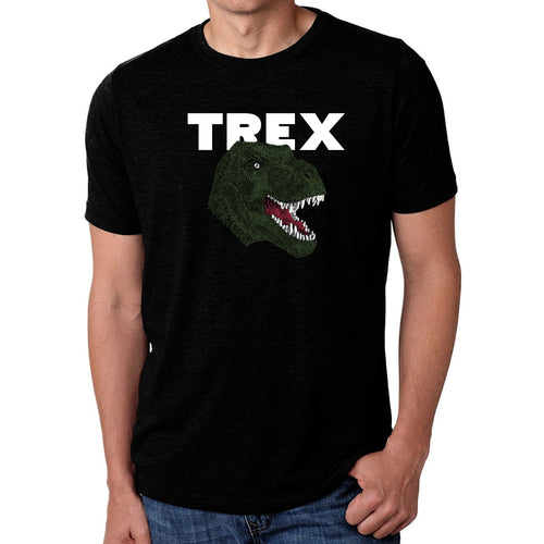T-Rex Head  - Men's Premium Blend Word Art T-Shirt