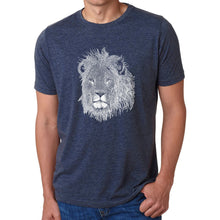 Load image into Gallery viewer, Lion  - Men&#39;s Premium Blend Word Art T-Shirt