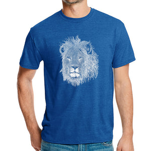 Lion  - Men's Premium Blend Word Art T-Shirt