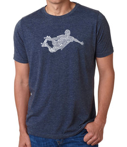 POPULAR SKATING MOVES & TRICKS - Men's Premium Blend Word Art T-Shirt