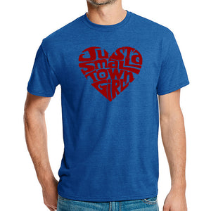 Just a Small Town Girl  - Men's Premium Blend Word Art T-Shirt