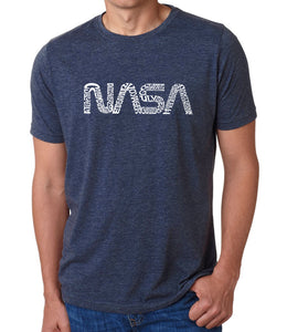 Worm Nasa - Men's Premium Blend Word Art T-Shirt