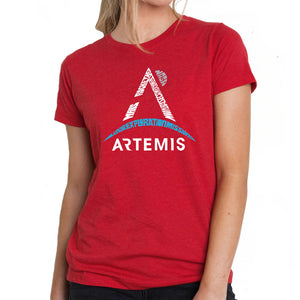 NASA Artemis Logo - Women's Premium Blend Word Art T-Shirt