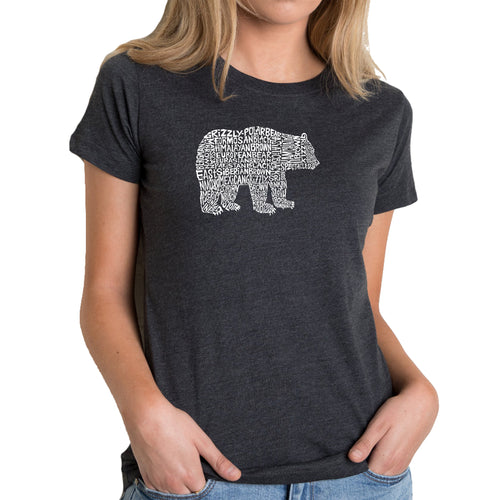 Bear Species - Women's Premium Blend Word Art T-Shirt