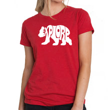 Load image into Gallery viewer, Explore - Women&#39;s Premium Blend Word Art T-Shirt