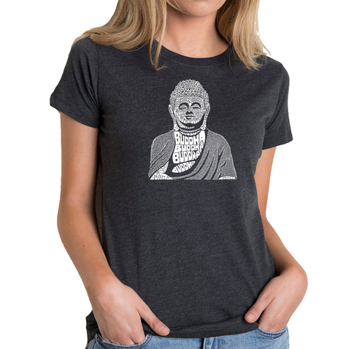 Buddha  - Women's Premium Blend Word Art T-Shirt