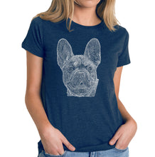 Load image into Gallery viewer, French Bulldog - Women&#39;s Premium Blend Word Art T-Shirt