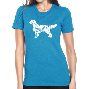 Golden Retreiver - Women's Premium Blend Word Art T-Shirt