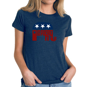 REPUBLICAN GRAND OLD PARTY - Women's Premium Blend Word Art T-Shirt