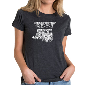 King of Spades - Women's Premium Blend Word Art T-Shirt