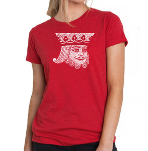 King of Spades - Women's Premium Blend Word Art T-Shirt