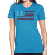 Load image into Gallery viewer, Proud To Be An American - Women&#39;s Premium Blend Word Art T-Shirt