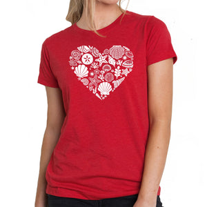 Sea Shells - Women's Premium Blend Word Art T-Shirt