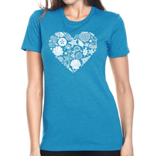 Load image into Gallery viewer, Sea Shells - Women&#39;s Premium Blend Word Art T-Shirt
