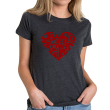 Load image into Gallery viewer, Just a Small Town Girl  - Women&#39;s Premium Blend Word Art T-Shirt