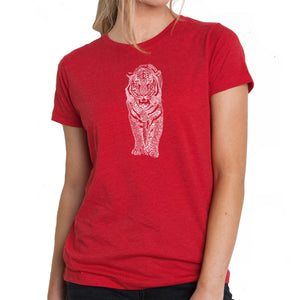 TIGER - Women's Premium Blend Word Art T-Shirt
