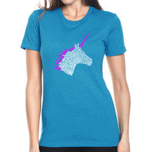 Load image into Gallery viewer, Unicorn - Women&#39;s Premium Blend Word Art T-Shirt