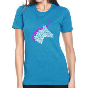 Unicorn - Women's Premium Blend Word Art T-Shirt