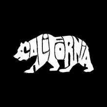 Load image into Gallery viewer, LA Pop Art Boy&#39;s Word Art Hooded Sweatshirt - California Bear