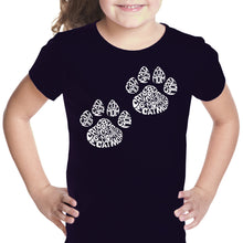Load image into Gallery viewer, Cat Mom - Girl&#39;s Word Art T-Shirt