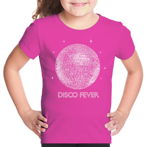 Disco Ball - Girl's Word Art T-Shirt