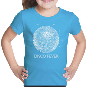 Disco Ball - Girl's Word Art T-Shirt