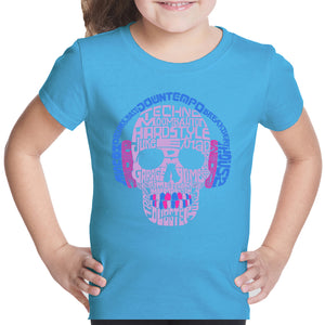 Styles of EDM Music  - Girl's Word Art T-Shirt